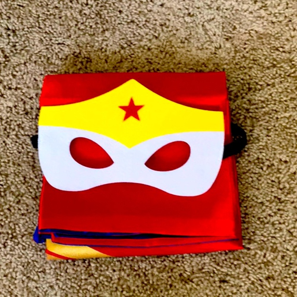 Superhero cape and mask